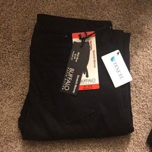 Black skinny stretch jeans